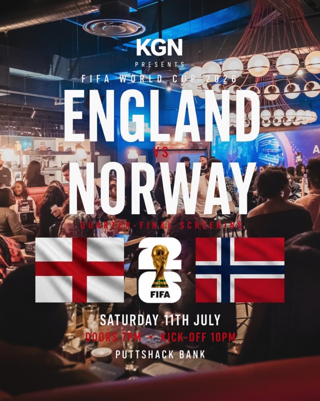 ⚽ ENGLAND vs NORWAY | FIFA WORLD CUP 2026 QUARTER-FINAL SCREENING